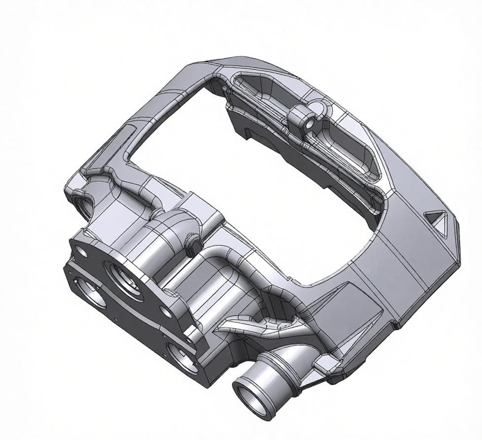 Rekonstruiertes Bremssattel-CAD