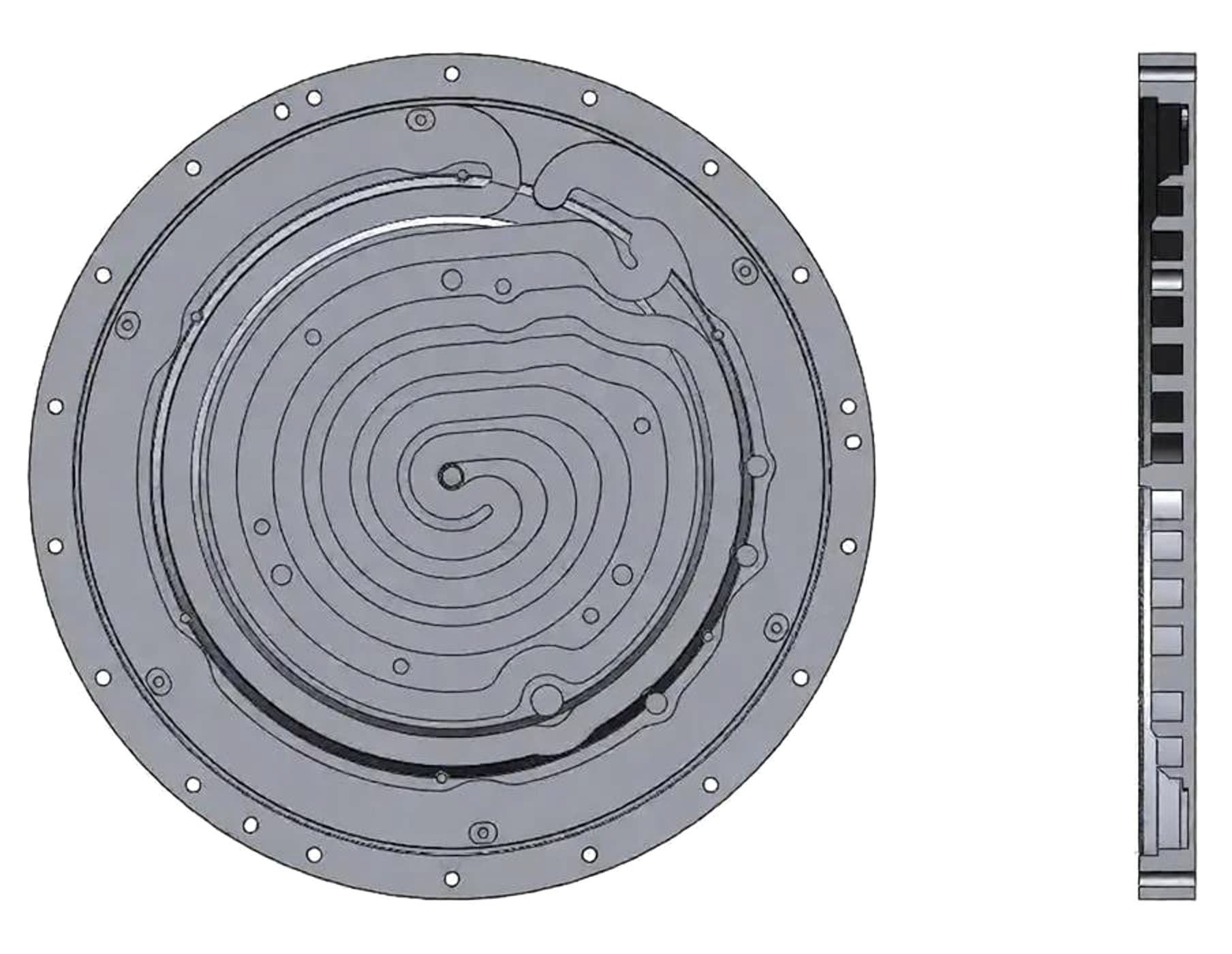 Geometría de mecanizado del disco reconstruida