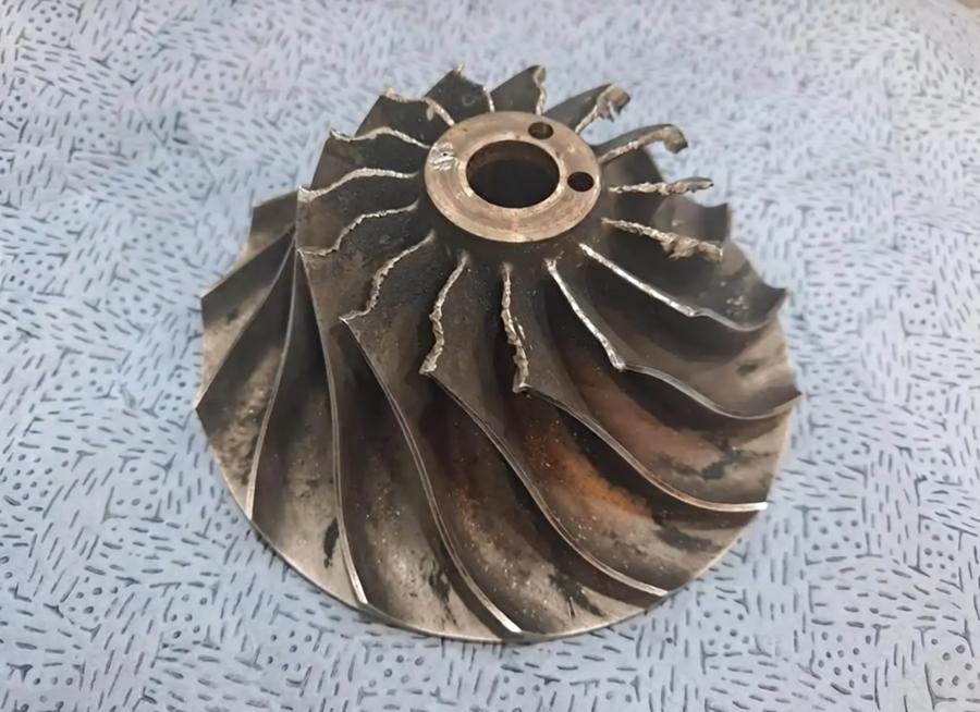 Mechonus industries served. Worn impeller sample
